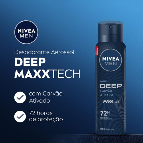 Desodorante Nivea Men Aerossol 150ml Deep Original