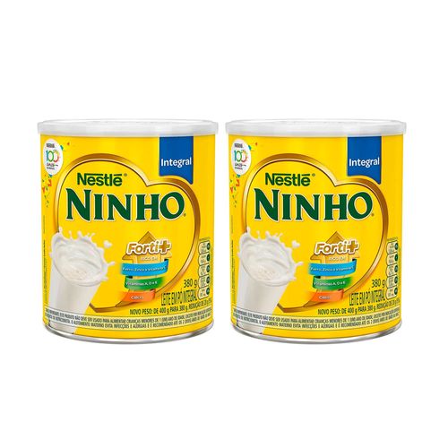 Kit 2 Leite em Pó Ninho Forti+ 380g