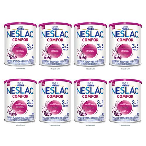 Kit 8 Neslac Comfor Composto Lácteo 800g cada