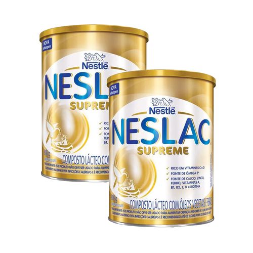 Kit 2 Neslac Supreme Composto Lácteo 800g