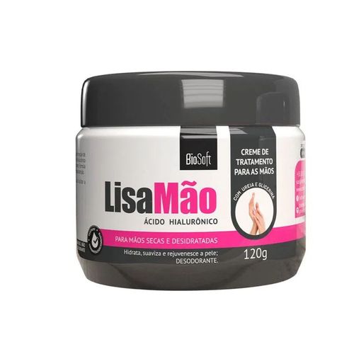 Creme Bio Soft Lisa Mãos Ácido Hialurônico 120g
