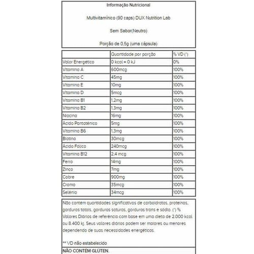 Multi Vitamínico Health labs De A-Z 90 Tabletes