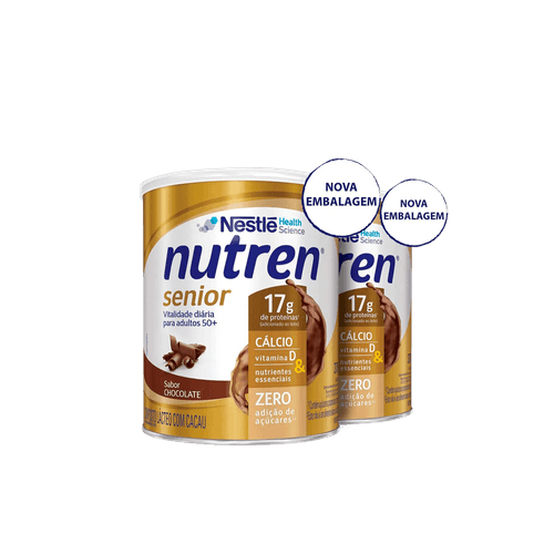 Kit 2x370g Nutren Senior Sabor Chocolate