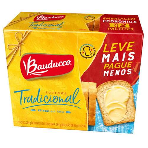 Torrada Bauducco Tradicional 284 G.