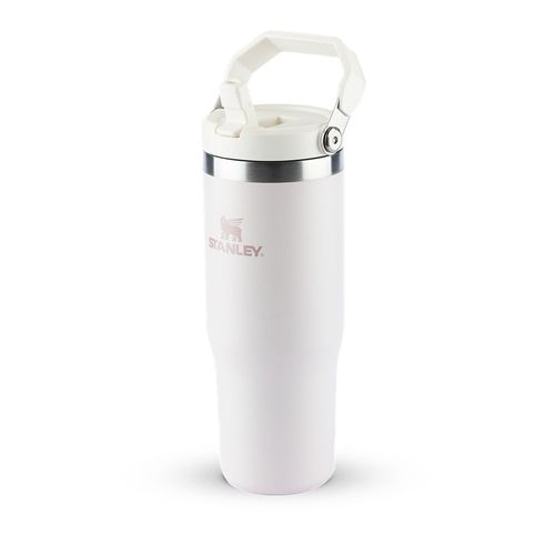 Garrafa Térmica Stanley Flip Straw Tumbler Rosê 887ml