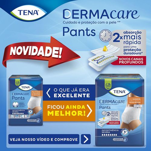 Roupa Íntima Tena Dermacare Pants P/M 16 Unidades
