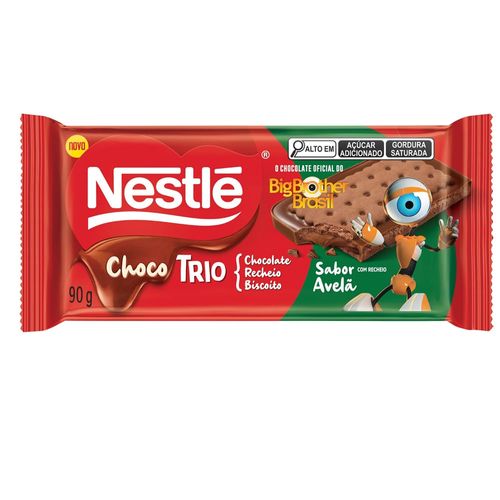 Chocotrio Nestlé Sabor Avelã 90g