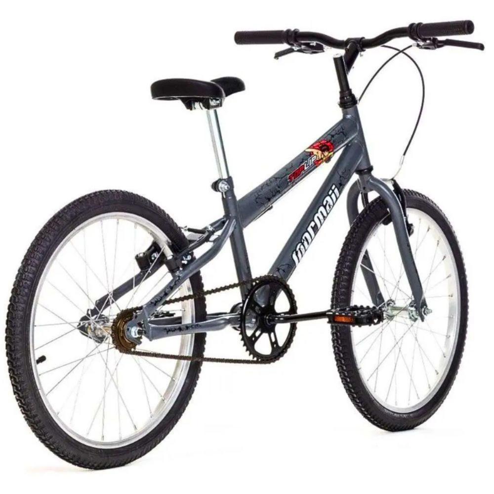 Bicicleta Aro 20 MTB Top Lip 1V V-Brake Grafite Mormaii - Bandshop
