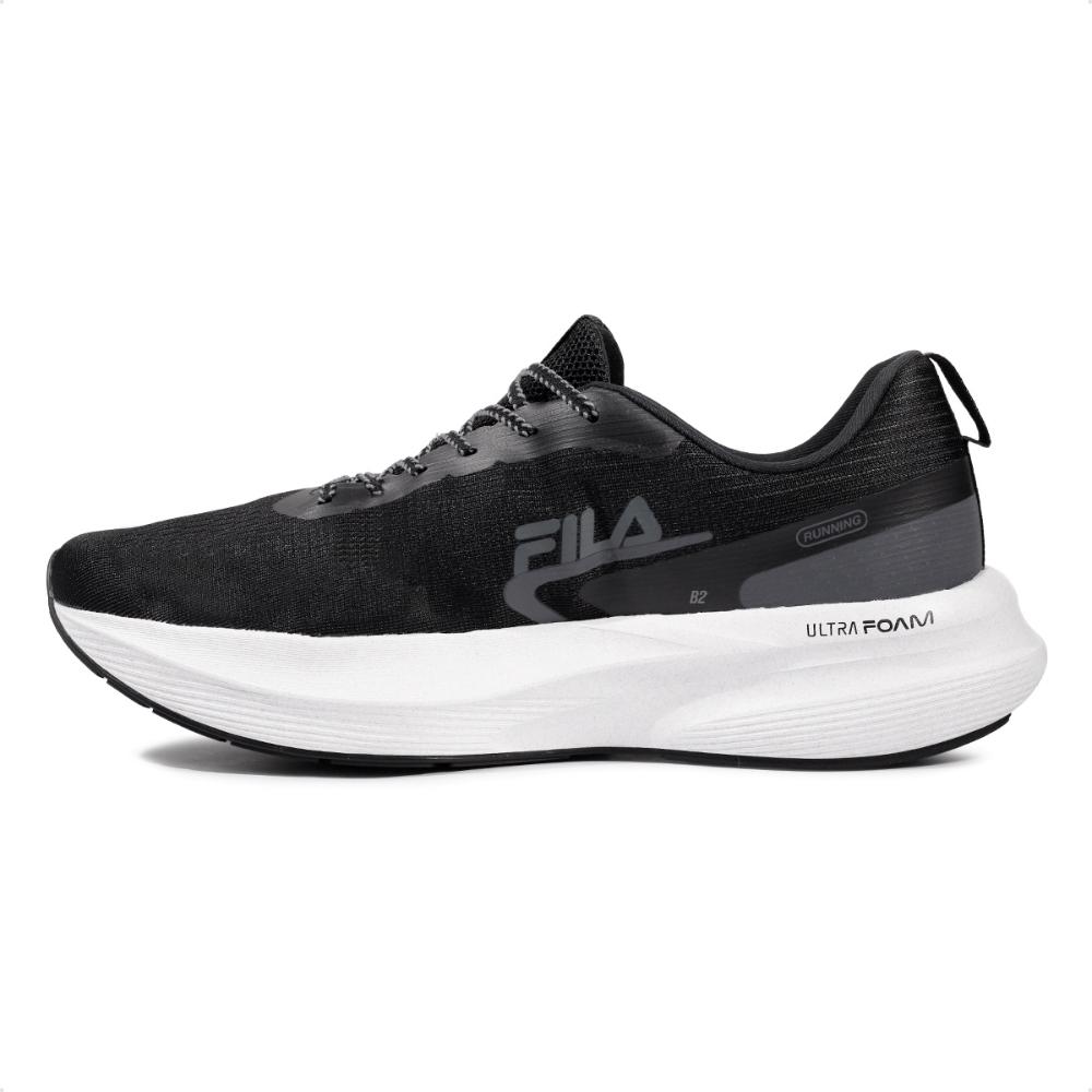 Tênis Masculino Fila Racer Fastpace Preto/Cinza