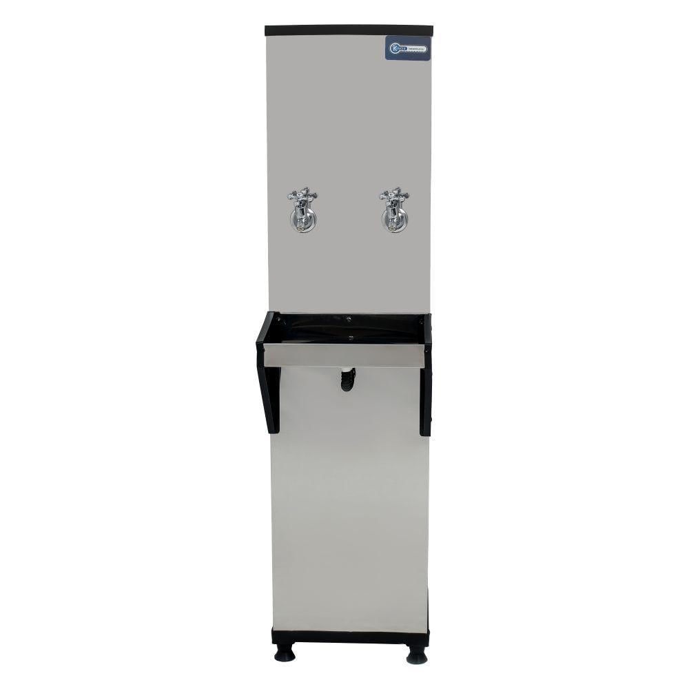 Bebedouro Industrial Coluna Knox 25L 1 Torneira Gelada 1 Torneira Natural Inox 220V (KX02-D NG 2T)