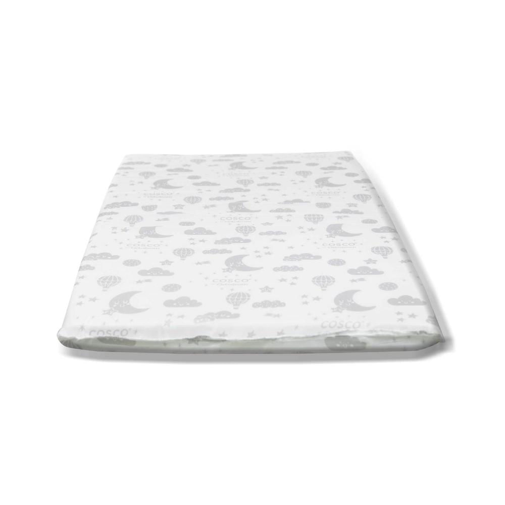 Encontraproduto.com.br - Colchonete para Berço TAM 3 (101x66x4) Cosco Branco Estampado