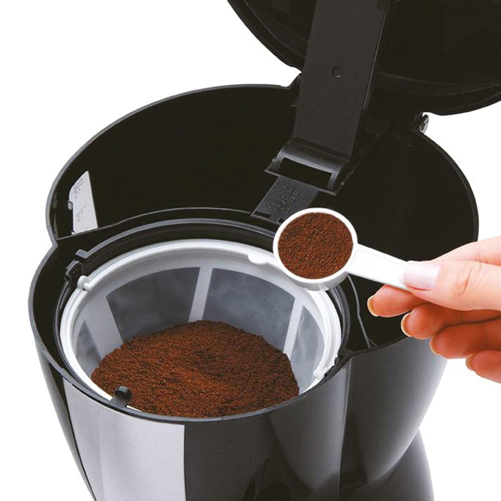 Encontraproduto.com.br - Cafeteira Elétrica 15 Xícaras Jarra de Vidro c/ Filtro Permanente e Colher Dosadora 220v-200w Preta Multilaser - BE02OUT [Reembalado]