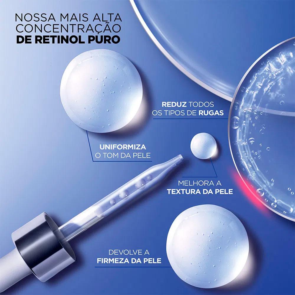 L’oréal paris revitalift kit – sérum facial antirrugas noturno retinol 30ml + creme anti-idade laser x3 50ml